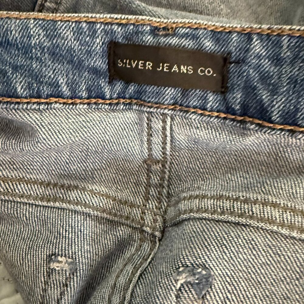 Silver Boyfriend style Jeans - Picture 4 of 5